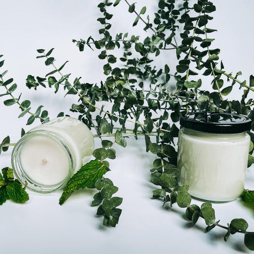 Natural soy candle made with essential oils